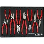 Wiha 34682 8 Piece Classic Grip Pliers and Cutters Tray Set