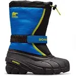 Sorel Youth Flurry Black, Super Blue / 4