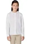 French Toast Girls School Uniform Long Sleeve Modern Peter Pan Collar Blouse, Sizes 4-20