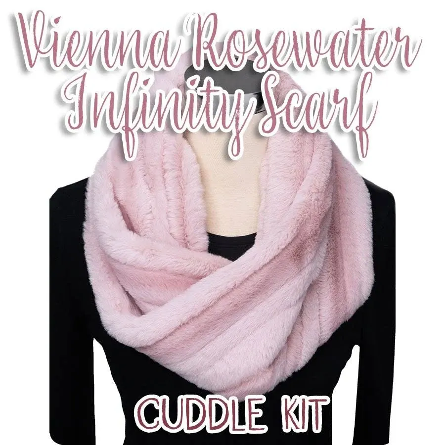 Shannon Fabrics Infinity Scarf Cuddle Kit Vienna Rosewater Fabric, Pink