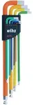 Wiha Tools 66980 Ball End Color Coded Metric Hex L-Key Set, 9 Pc.