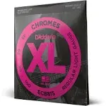 D'Addario ECB81S Chromes Bass Guitar Short Scale Strings Light 45-100