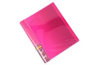 Kokuyo Novita Alpha Expandable Clear Book - A4 - Pink