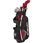 Strata Men's Golf Club Package Set 14 Piece Set Red