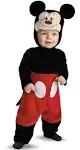 My First Disney Costume -  Mickey Mouse -  6-12 months - Black/Red