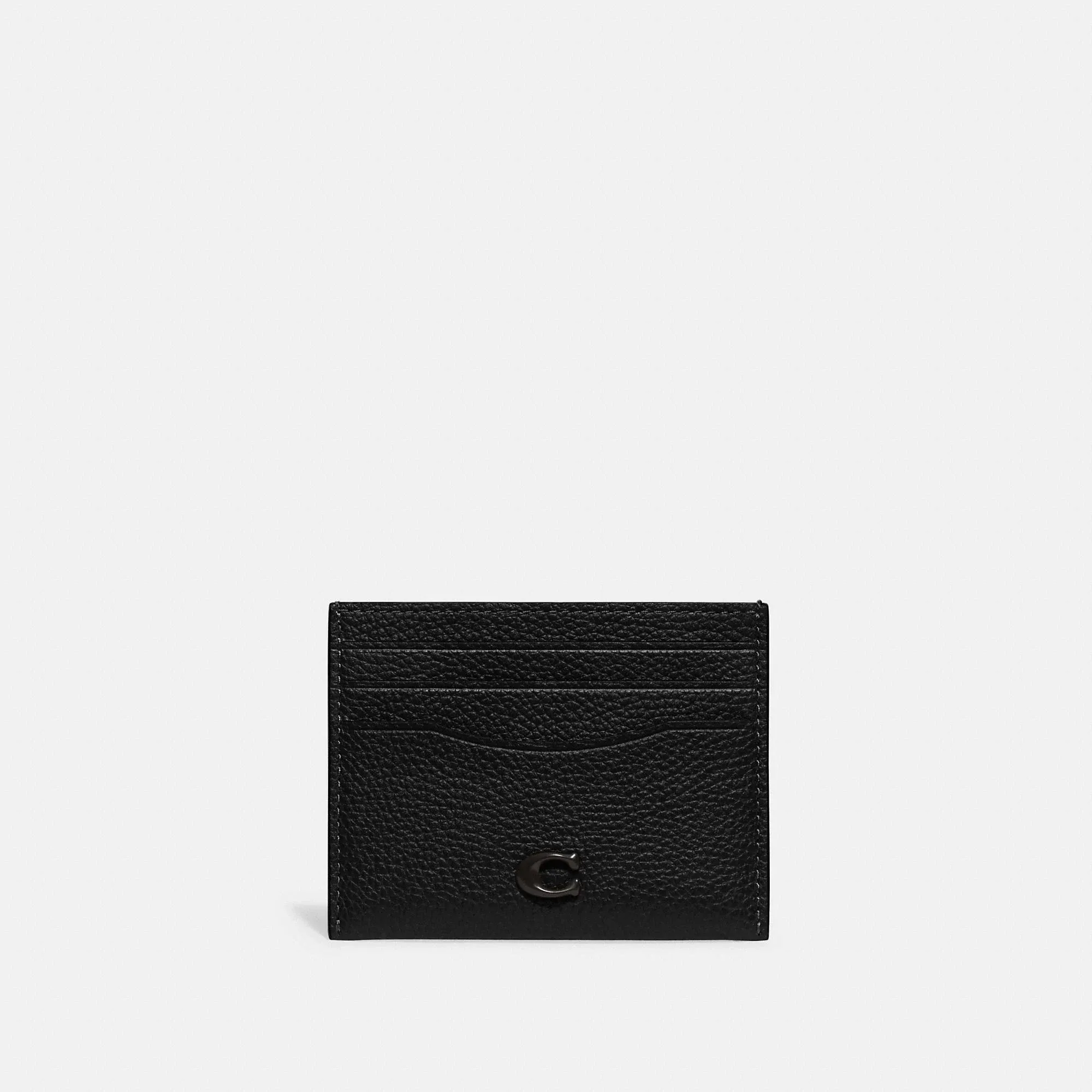 Coach Pebble Leather Card Case