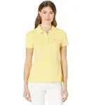 Tommy Hilfiger Women's Solid Short-Sleeve Polo Top, Snapdragon, S