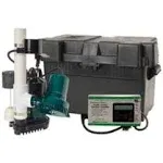 Eat-In Sump Pump System with Primary M98 & Model 508 Aquanot 12V Battery Back-Up