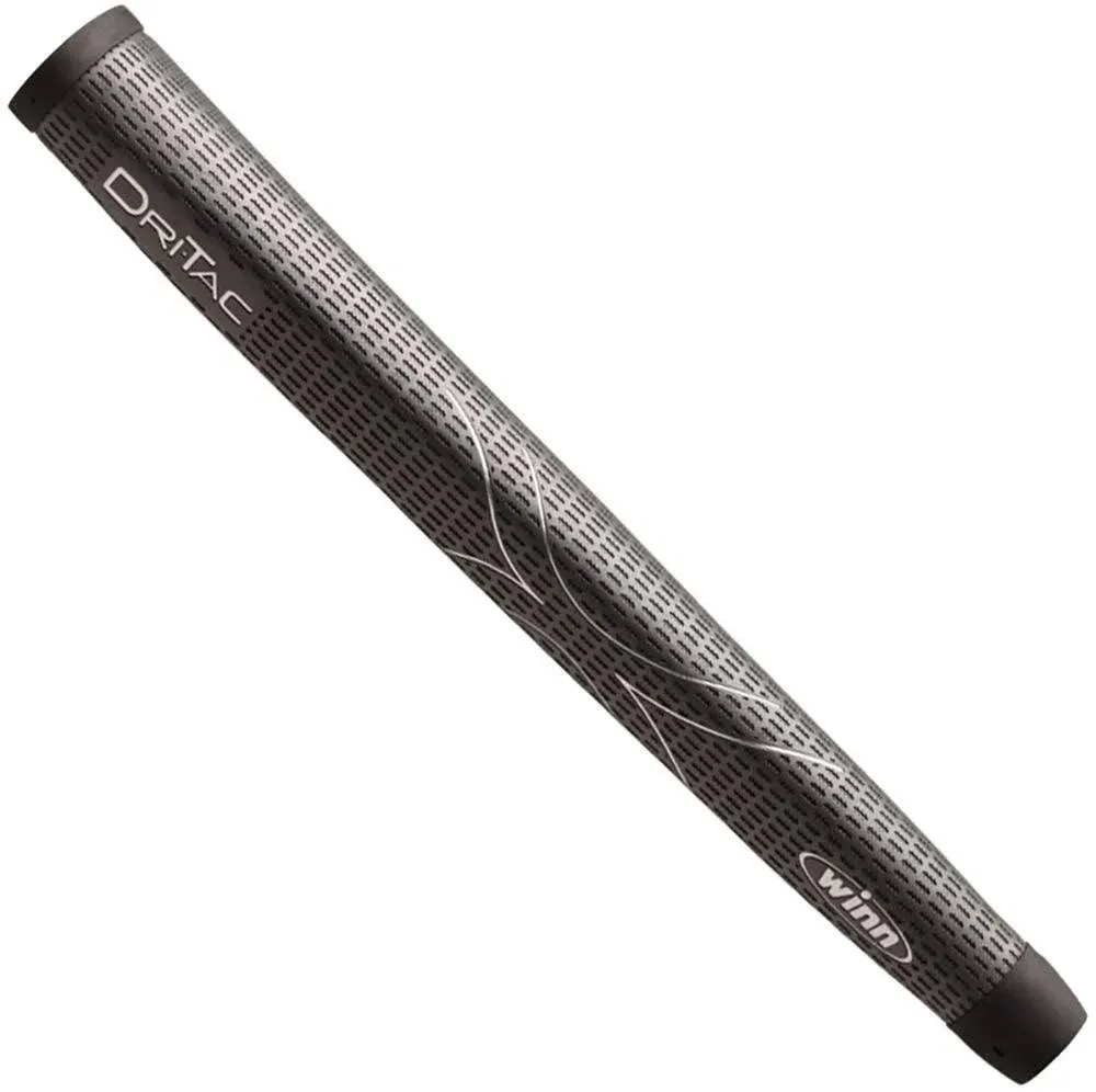 Winn DriTac Lite Jumbo Pistol Putter Golf Grip, Dark Gray