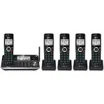 AT&T Dlp73510 5 Handset Cordless Answering System with Unsurpassed Range and Connect to Cell (Black)