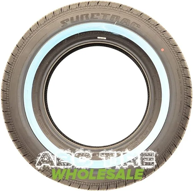 Four (4) New SURETRAC WHITE WALL TIRE POWER TOURING 175/70R14 1757014 Fits: 1991-99 Saturn SL1 Base, 1988-91 Honda Civic RT 4WD