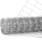 Fencer Wire 14 Gauge Galvanized Welded Wire Mesh Size 2 inch by 4 inch, 5 ft. x 50 ft.