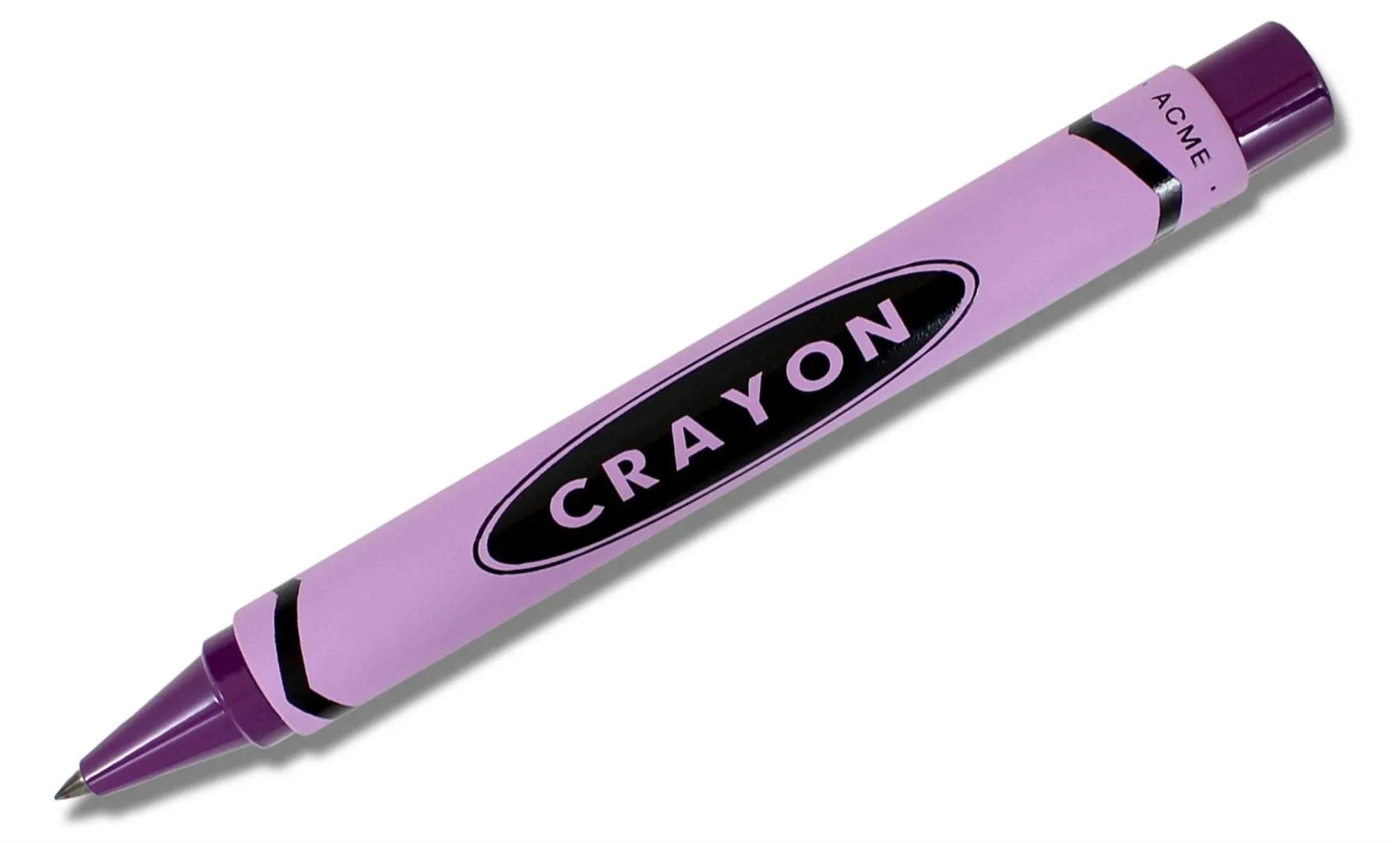 Acme Crayon Purple Retractable Rollerball Pen