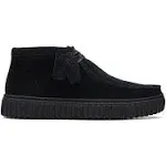 Clarks Mens Torhill Hi Black Suede Size 8.5