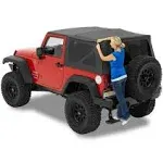 Bestop Supertop NX Tint No Doors For 07-18 Jeep Wrangler JK 2 Door Black Diamond