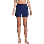 Lands' End Women's Curvy Fit 5" Quick Dry Swim Shorts with Panty - 16 - Deep Sea Navy