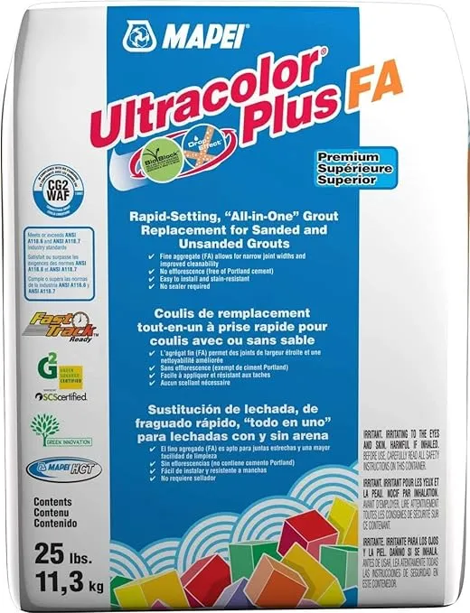 MAPEI 25LB ULTRACOLOR Plus FA - All in ONE Grout (Ivory (25LB Bag))