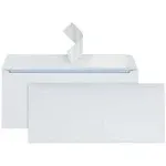 Office Depot Brand #10 Security Envelopes, Clean Seal, White, Box of 500