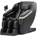 Real Relax 2024 Massage Chair, Full Body Massage Zero Gravity Mode, with Foot Massage, Bluetooth, LCD, Waist Heater, Black