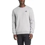 Men&#039;s Adidas Feel Cozy Sweatshirt SMALL Black Fleece Long Sleeve Comfortable Fit