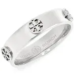 Tory Burch Miller Stud Ring Silver