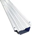 FlexxPoint High Clearance 30 Year Gutter Cover System, White Residential 5" Gutter Guards, 102ft