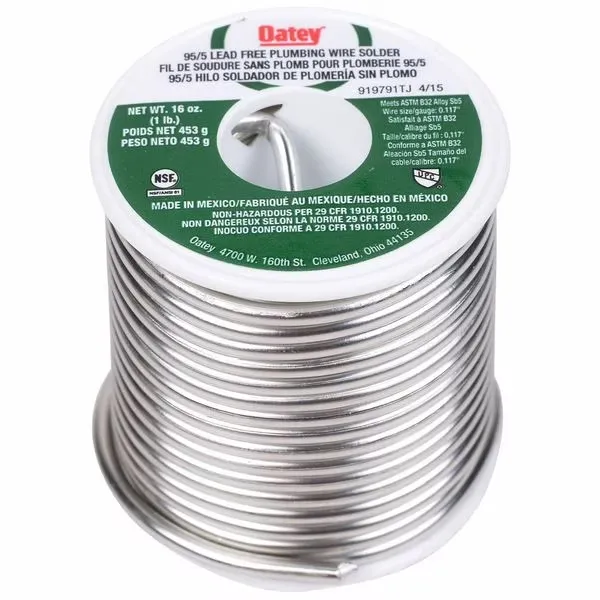 Oatey 22018 Solder Wire 95/5 1lb Plumbing