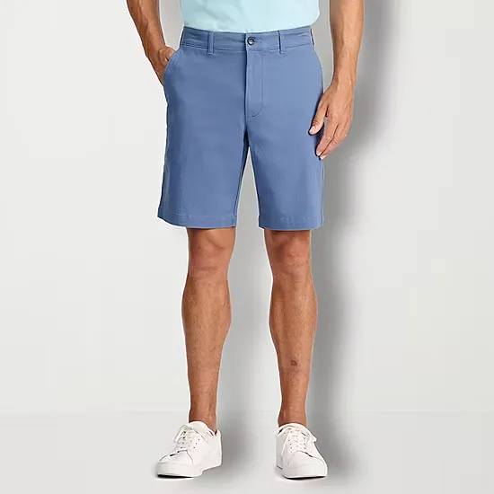 IZOD Men's Saltwater 9.5" Flat Front Chino Short