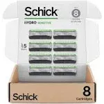 Schick Hydro Sensitive Razor Refills, 8ct | Razor Blades Refills, Razor Blades for Men, Shaving Blades for Men, Hydro Razor Blades Refill, 5 Blade