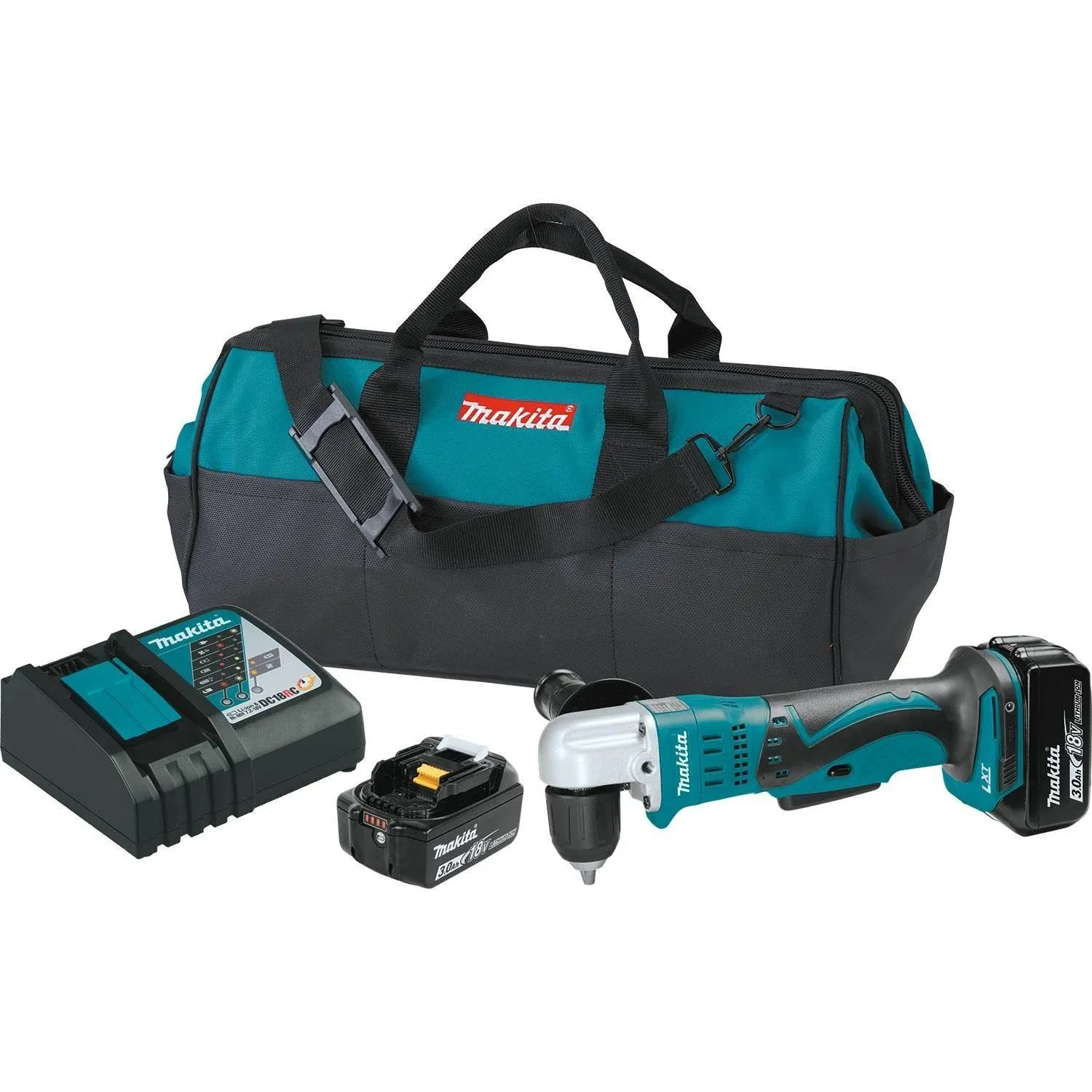 Makita XAD02 18V LXT Lithium-Ion Cordless 3/8" Angle Drill Kit