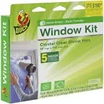 Duck Brand Indoor 5-Window Shrink Film Insulator Kit, 62-Inch x 210-Inch, 286217, Clear