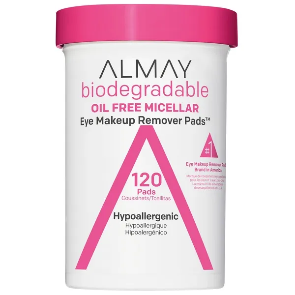 Almay 120-Count Biodegradable Oil Free Micellar Eye Makeup Remover Pads