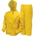 FROGG TOGGS Men&#039;s Ultra-Lite2 Waterproof Breathable Rain Suit, Medium, Yellow