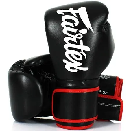 Fairtex BGV14 Black Muay Thai Boxing Glove, 16 oz