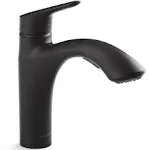 Kohler 30468 Rival Pull-Out Kitchen Sink Faucet with Two-Function Sprayhead - Matte Black