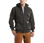 Carhartt Men's Rain Defender Paxton Heavyweight Hooded Zip Front Sweatshirt, Peat