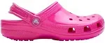 Crocs Kids' Classic Neon Highlighter Clog, Pink, J1