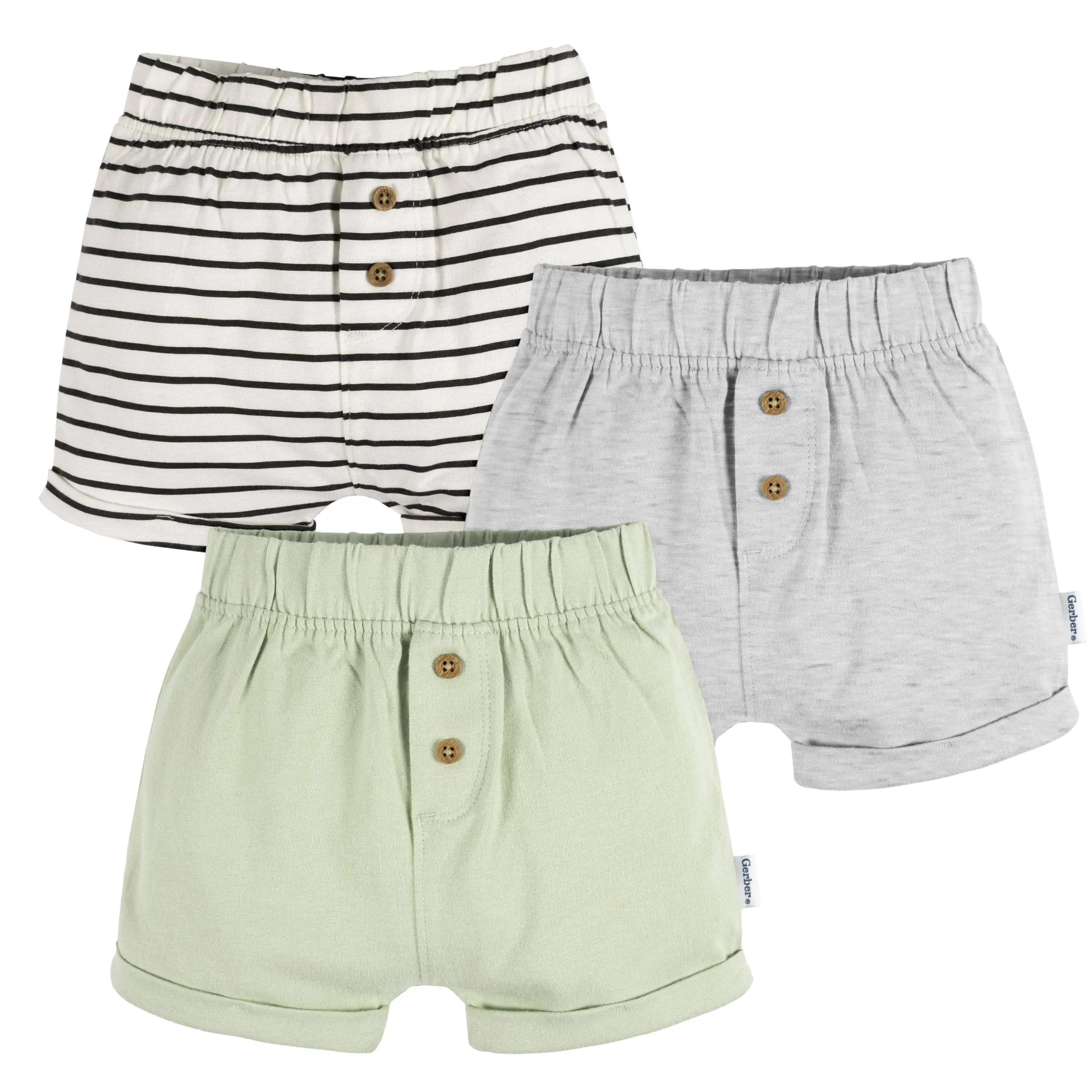 Gerber Baby 3-Pack Knit Shorts