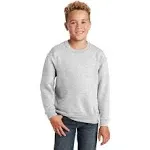 Jerzees 562B NuBlend Youth Crewneck Sweatshirt - Ash L