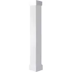 E Kena Millwork 6"W x 4'H Premium Square Non-Tapered Smooth PVC Endura