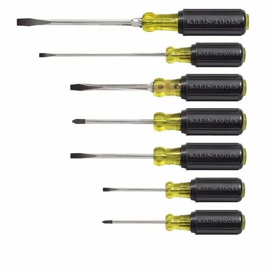 Klein Tools 7 Piece Cushion-Grip Screwdriver Set 85076