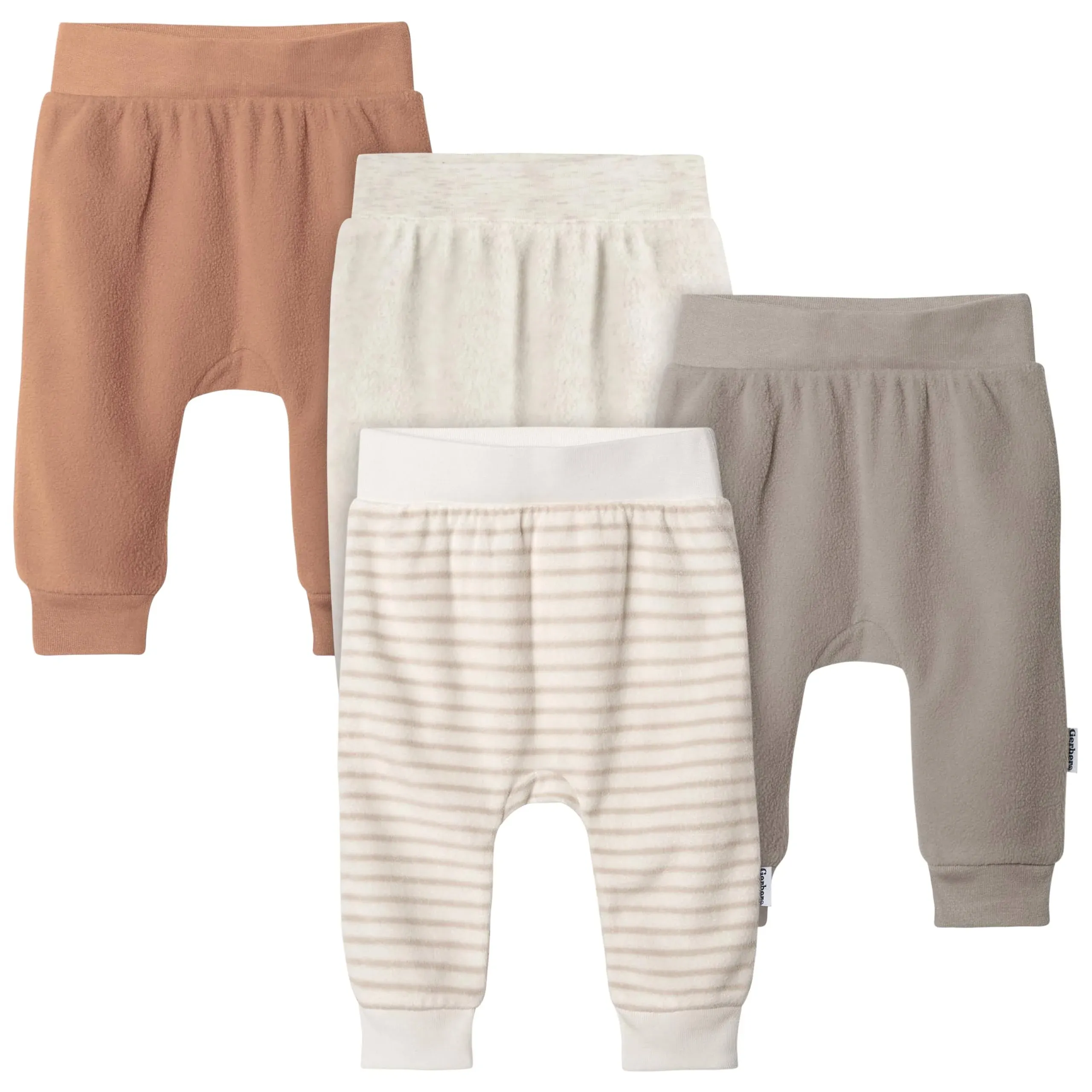 Gerber Baby 4-Pack Neutral Fleece Pants