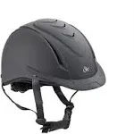 Lrg / X Lrg Ovation Comfortable Ventilated Deluxe Schooler Helmet Black Vents