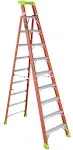 Louisville Ladder FXS1510 10 ft. Fiberglass Cross-Step Ladder Type iA 300 lbs Load Capacity