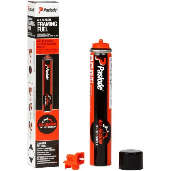 Paslode 816008 Framing Fuel, 1.32 oz Size, Steel, Orange