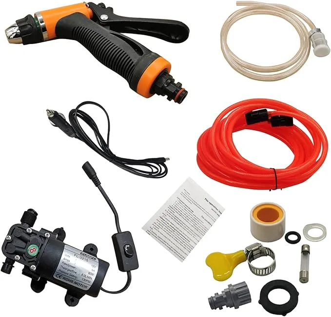 12V PORTABLE UNIVERSAL CAR WASHER GUN HIGH PRESSURE CLEANER ELECTRIC WATER PUMP