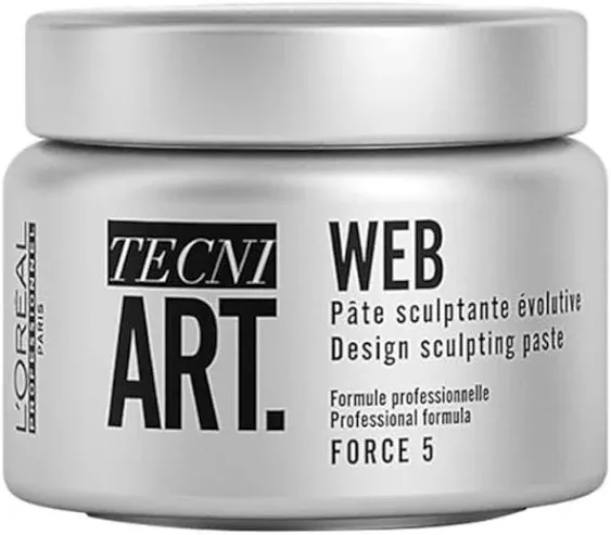 L'Oreal Professionnel Web Sculpting Paste| Strong Hold Pomade and Styling Gel | Defines and Sculpts | For All Hair Types