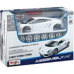 Maisto 1:24 Scale Assembly Line Lamborghini Gallardo LP 560-4 Diecast Model Kit, White