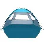 Commouds Beach Tent for 4-6 Person, UPF 50+ Family Beach Shade Tent, Lightweight, Easy Set Up and Carry Event Shelter Sun Tent for Beach, Camping, Fi