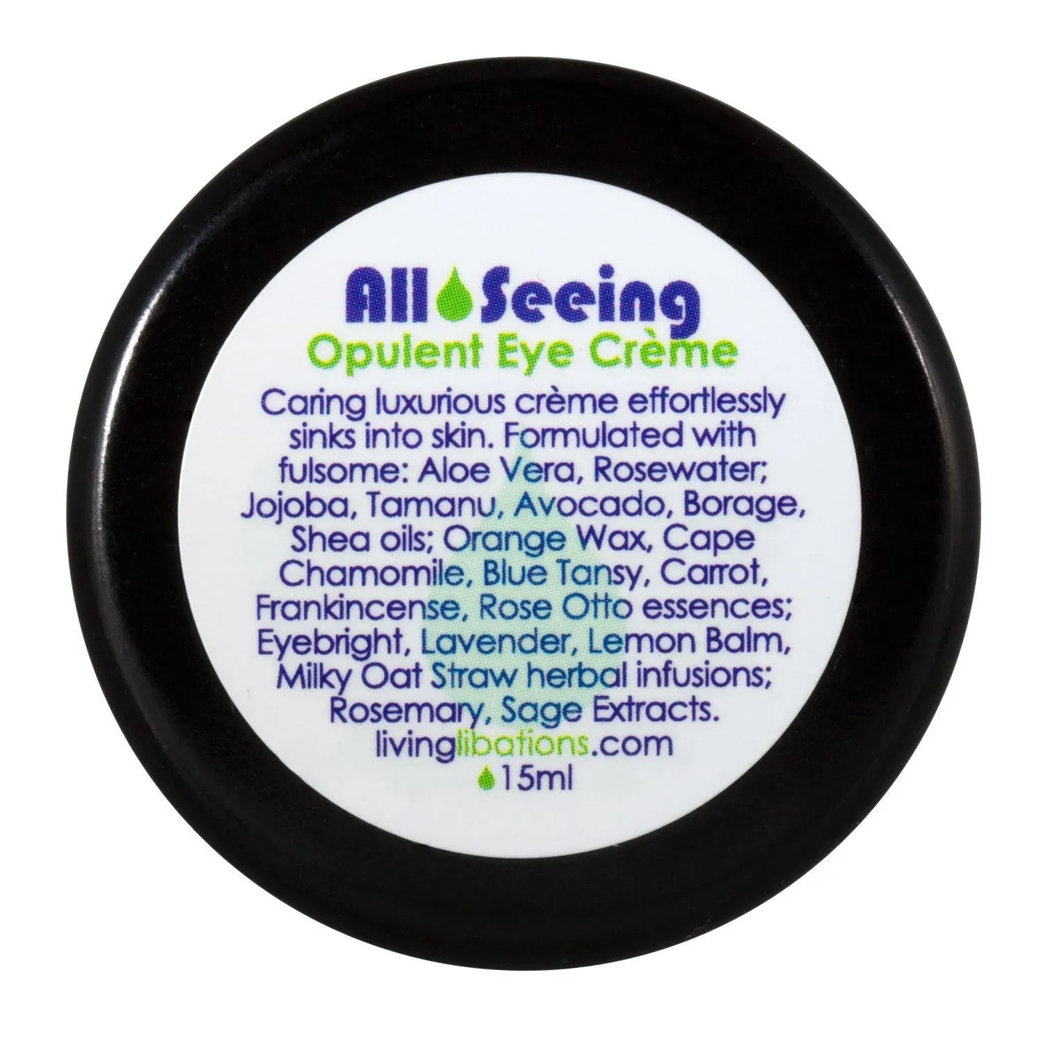 Living Libations All Seeing Opulent Eye Crème, 15ml